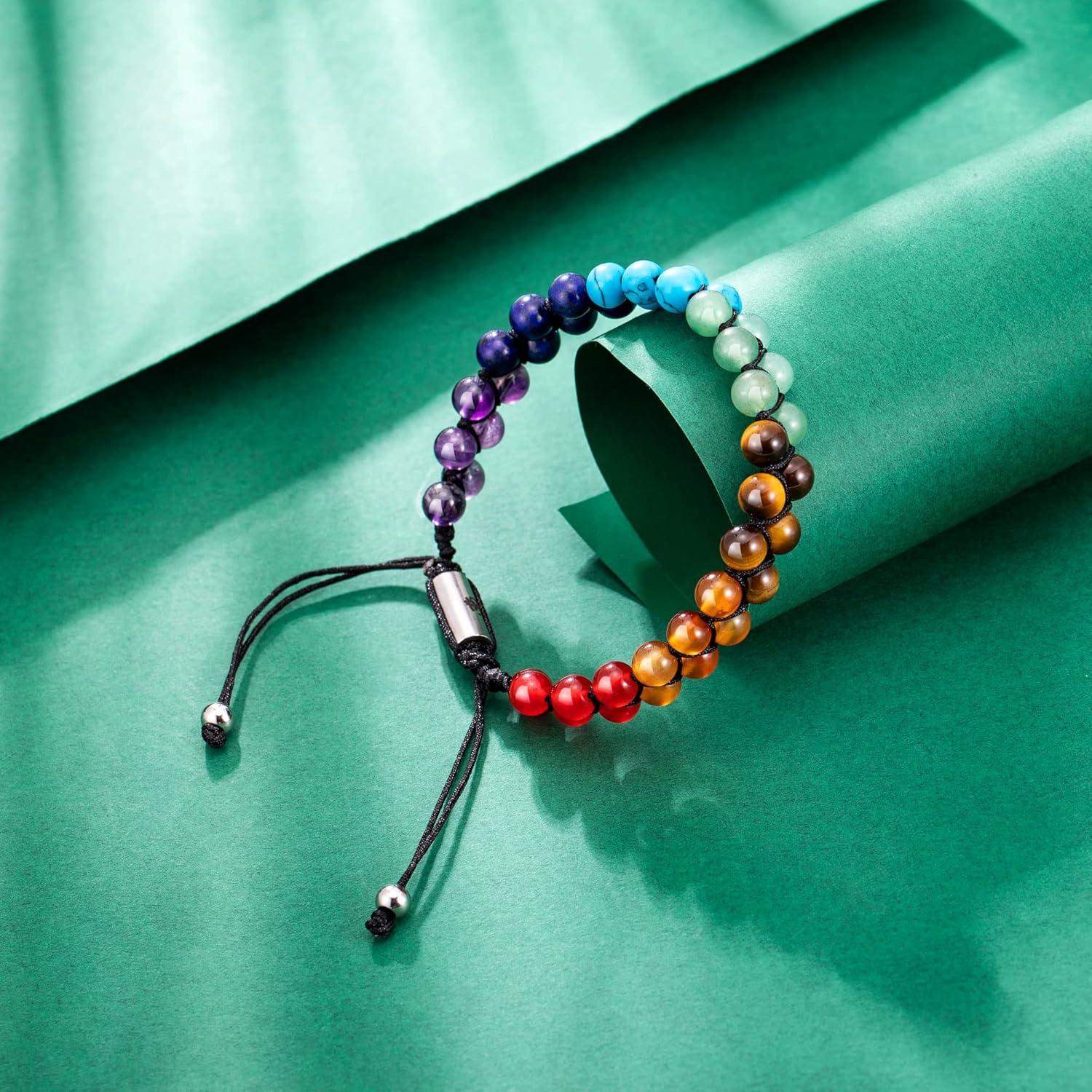 Pulsera de Chakra Bead Murtoo Unisex de Cuentas Naturales