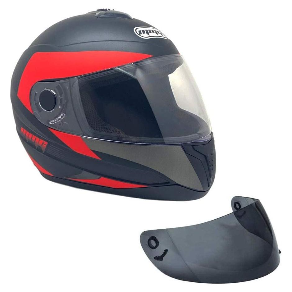 Casco Integral MMG MGAH26 DOT con 2 Viseras - Mediano