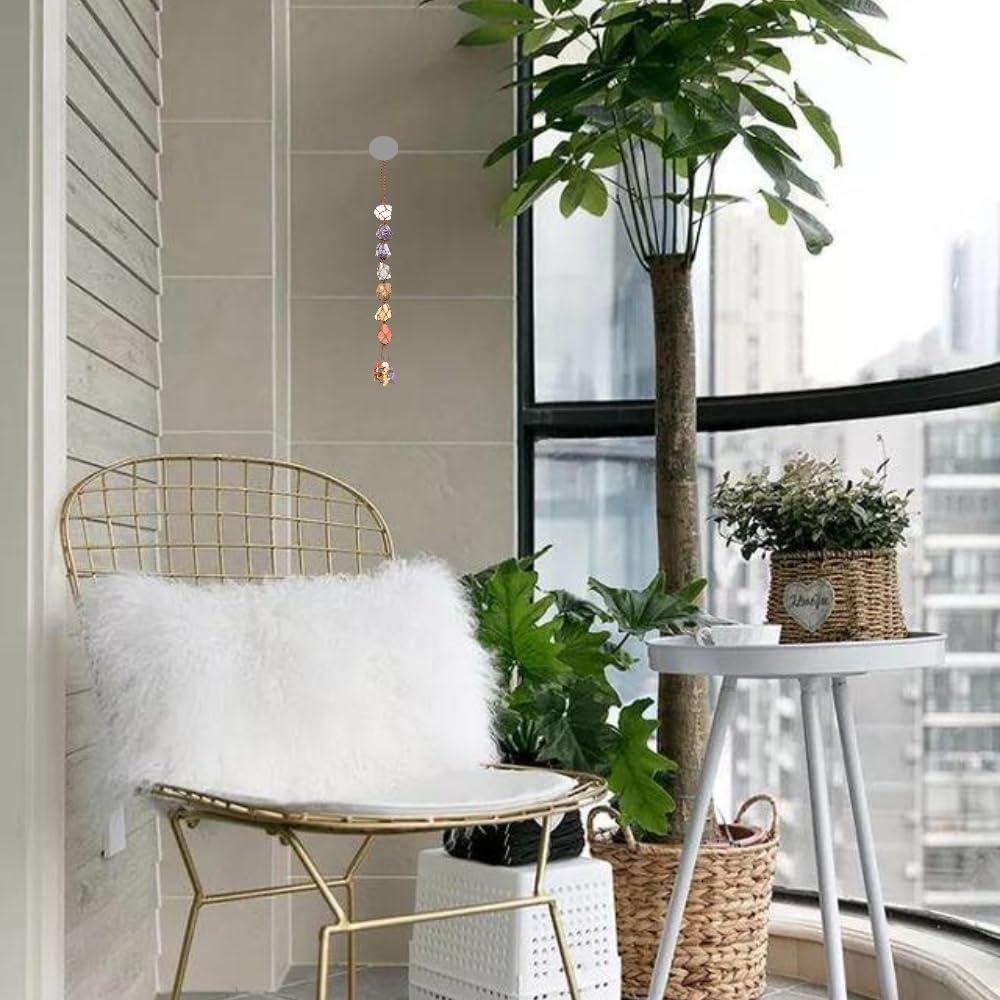 Adorno Colgante de Cristales Feng Shui Nicestone 7 Chakras 26-28cm