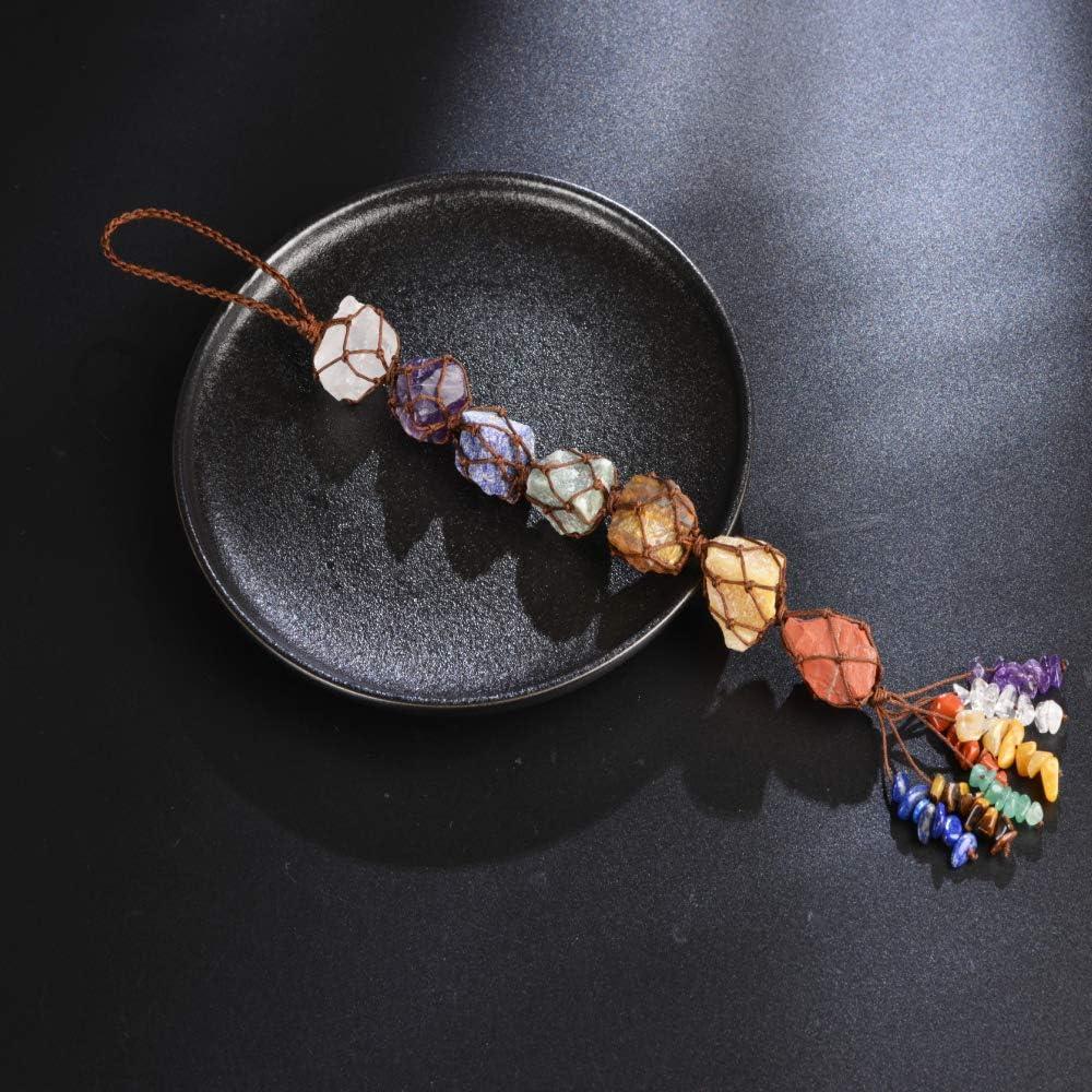Adorno Colgante de Cristales Feng Shui Nicestone 7 Chakras 26-28cm