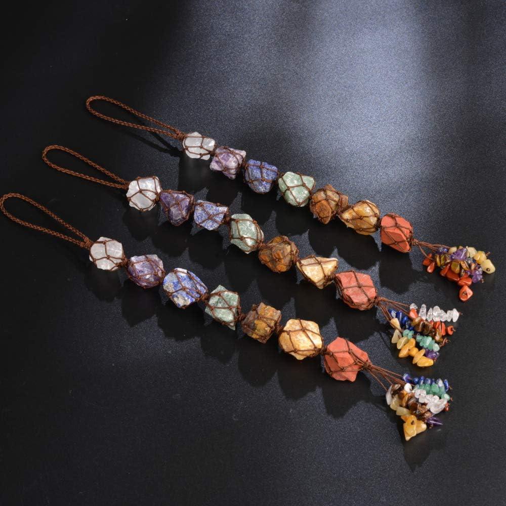 Adorno Colgante de Cristales Feng Shui Nicestone 7 Chakras 26-28cm