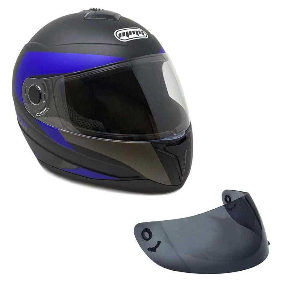 Casco Integral MMG MGAH26 DOT con 2 Viseras Extra Grande