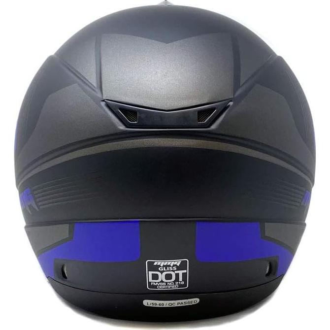 Casco Integral MMG MGAH26 DOT con 2 Viseras Extra Grande