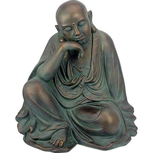 Estatua de Jardín Buda Pensativo Design Toscano 55.88 cm Resina
