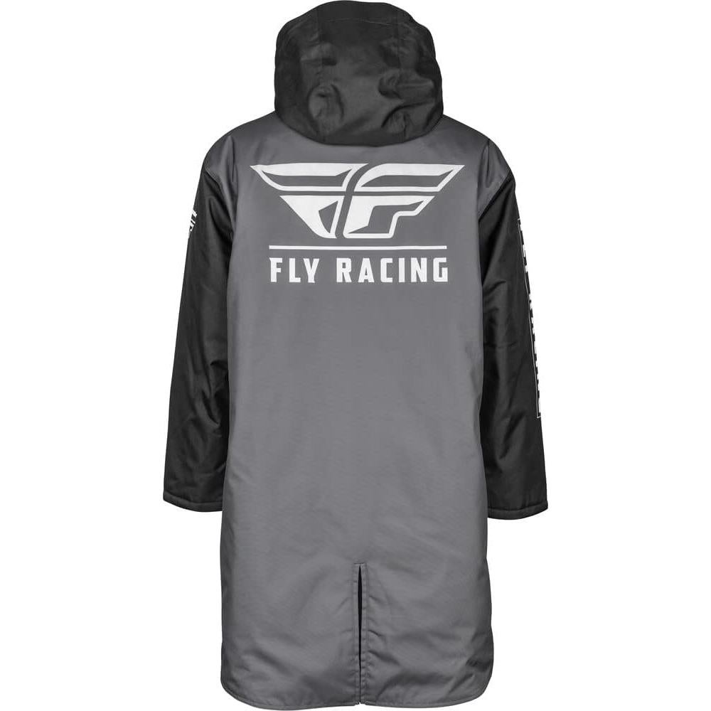 Abrigo de Pit Fly Racing Negro/Gris Talla Única A Prueba de Agua