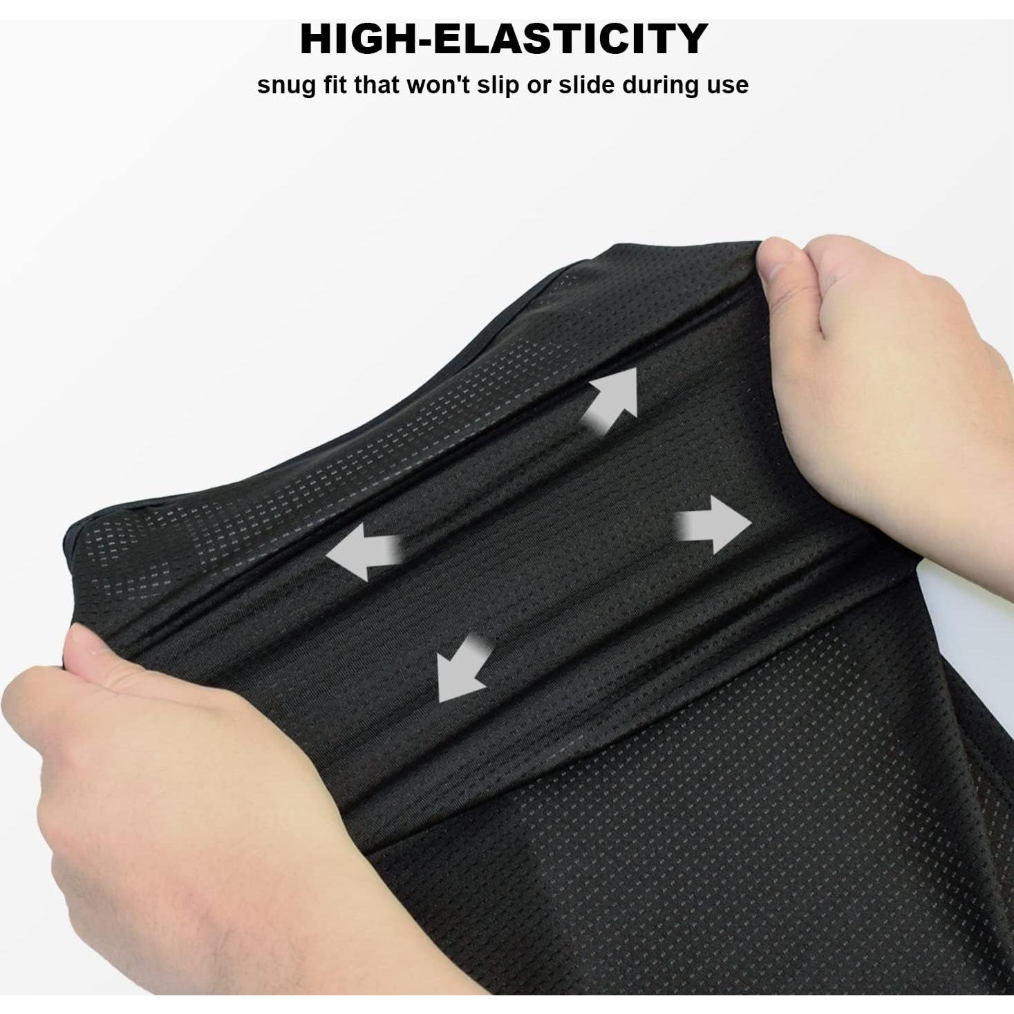 Gaiter de Cuello TClian Negro con Protección UV para Hombres