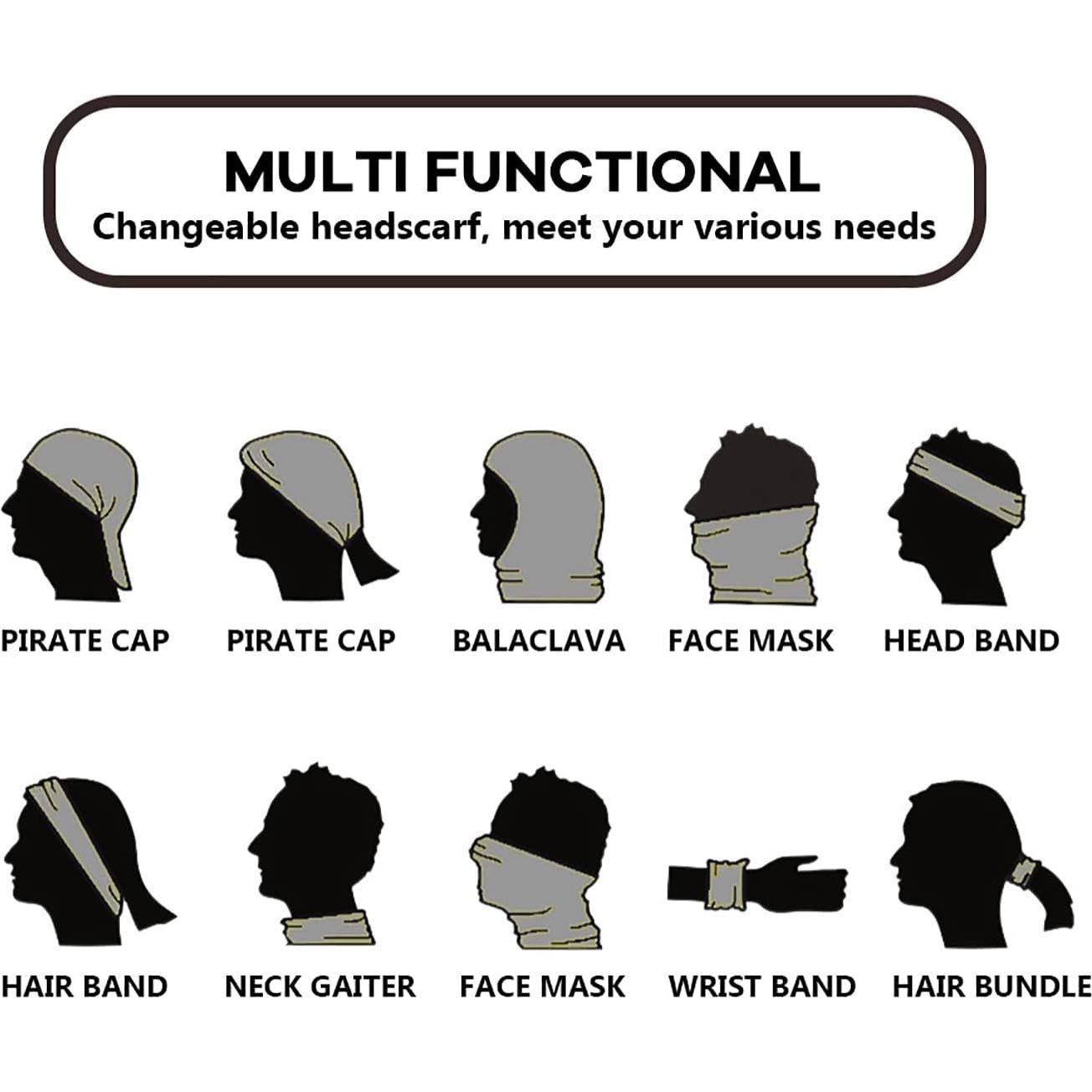 Gaiter de Cuello TClian Negro con Protección UV para Hombres