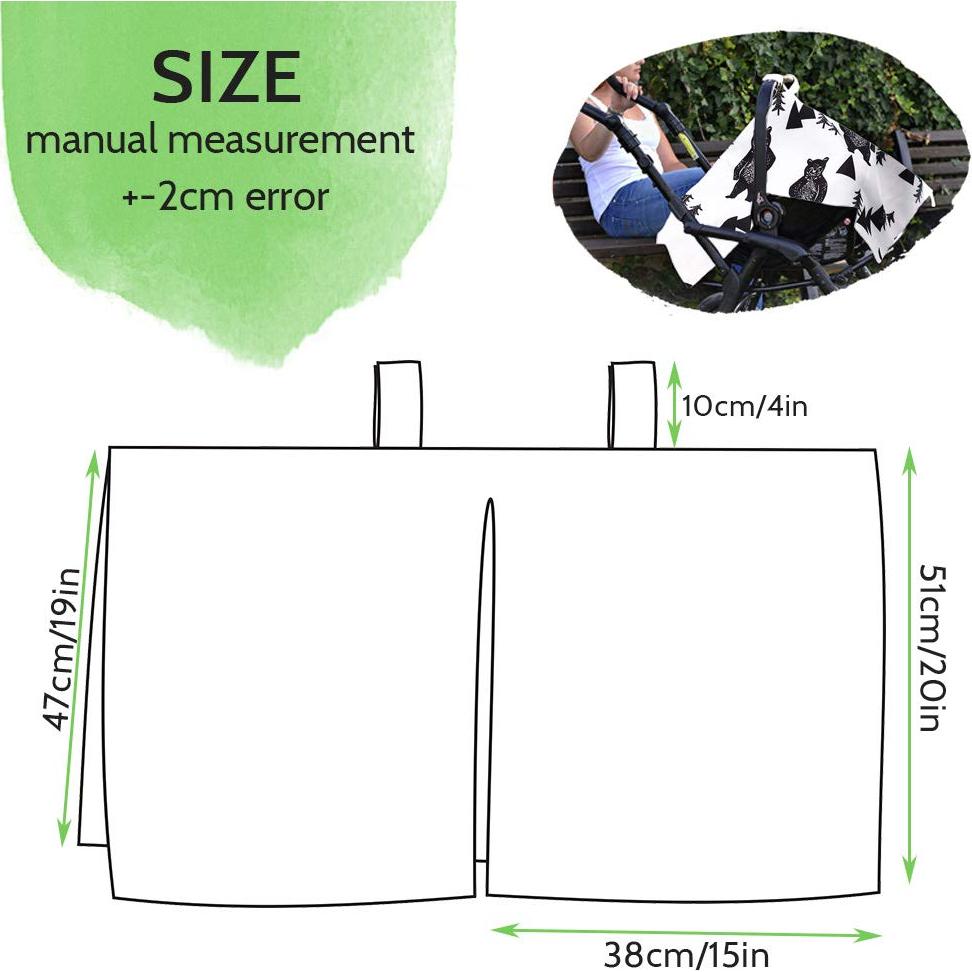 Funda para Asiento de Auto Bebé TANOFAR Oso con Peekaboo