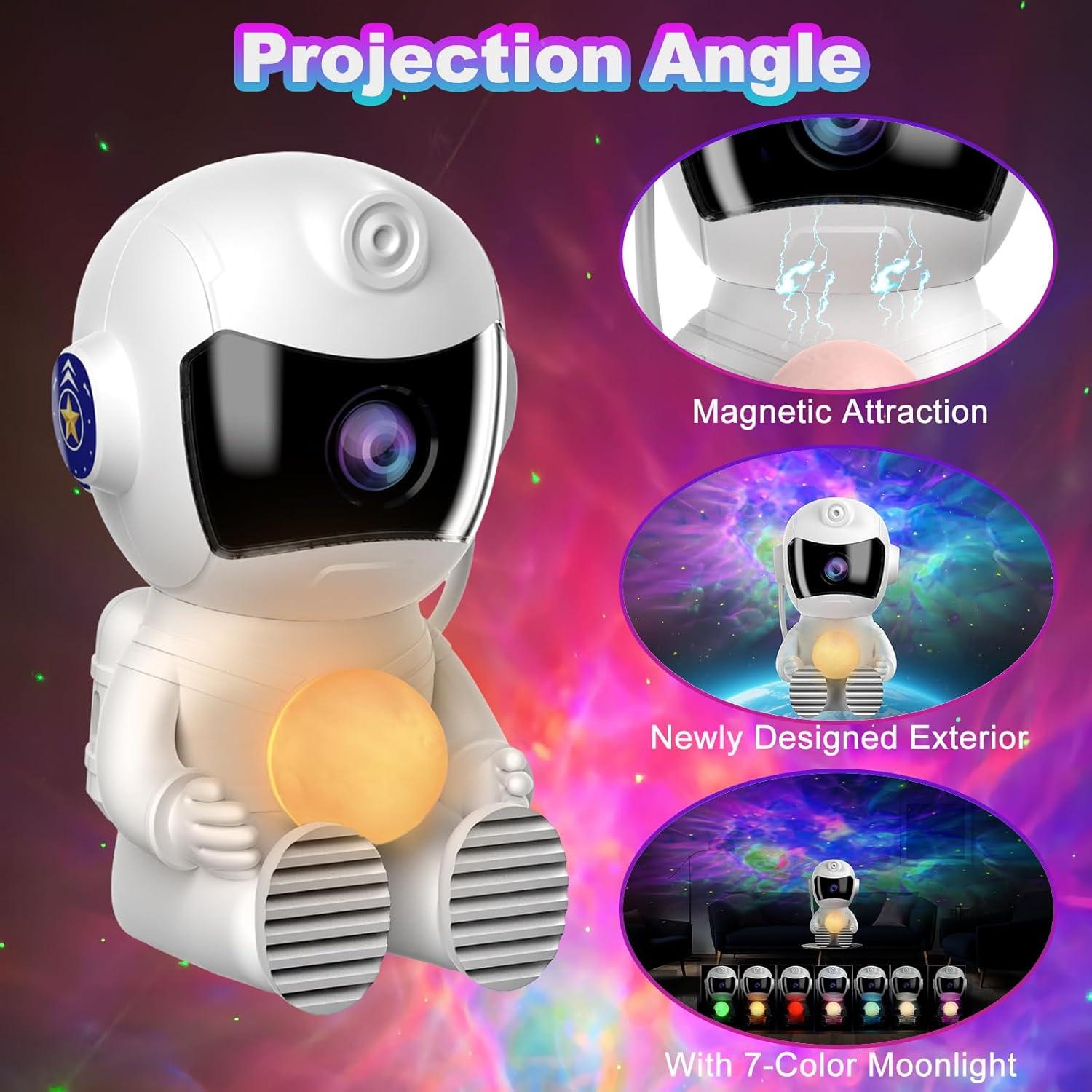 Proyector Galáctico Astronauta XIAOER Luz Nocturna 12.6cm