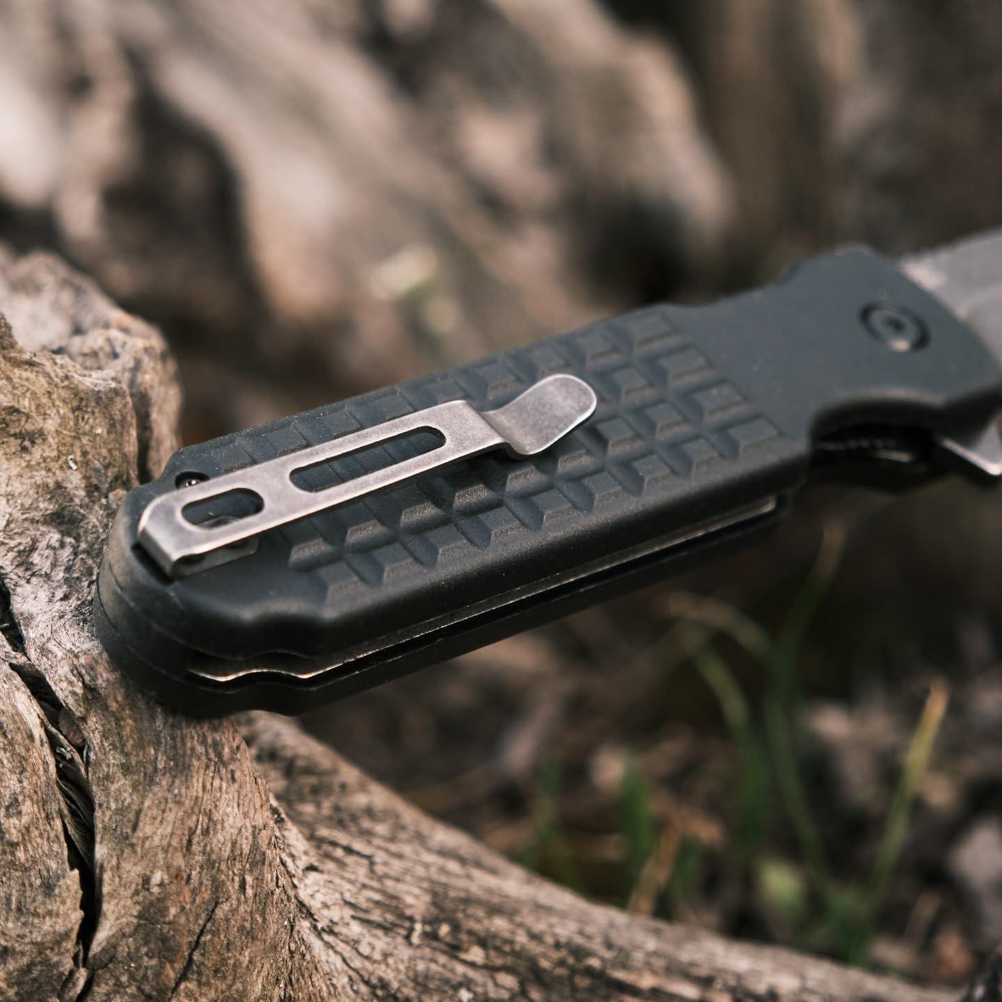 Cuchillo Plegable Ganzo G627-BK EDC 20.13cm Acero 8CR14 Negro