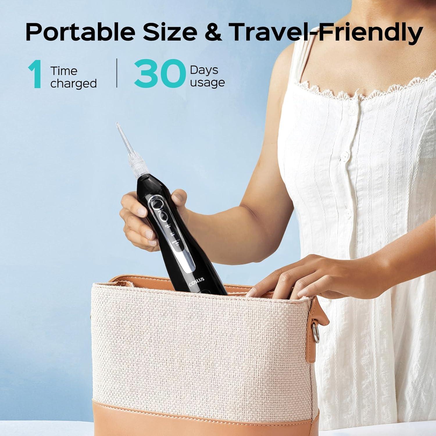 Hilo Dental Blanqueador COSLUS W40 con 30 Recargas Menta