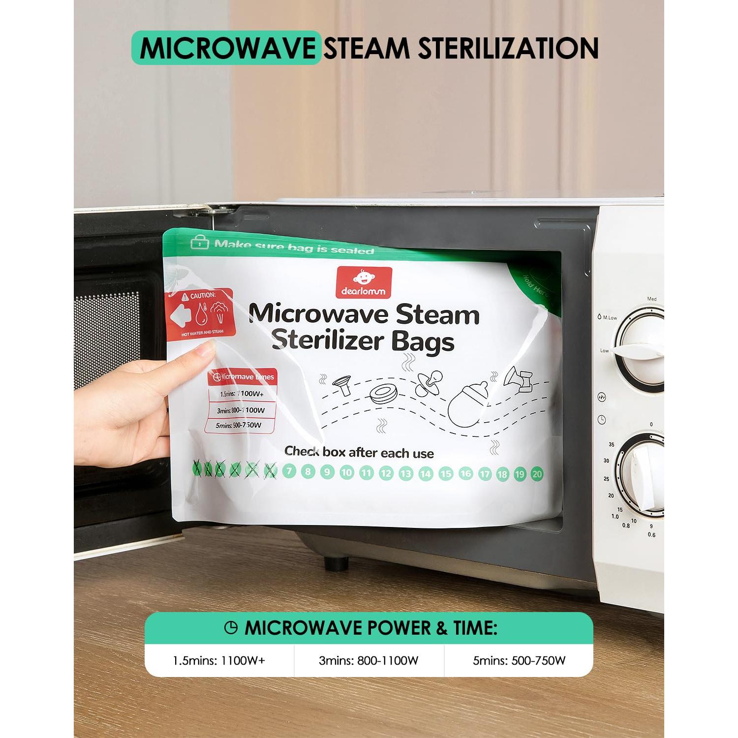 Bolsa de Esterilización a Vapor Dear Lomum - 8 Unidades Reutilizables