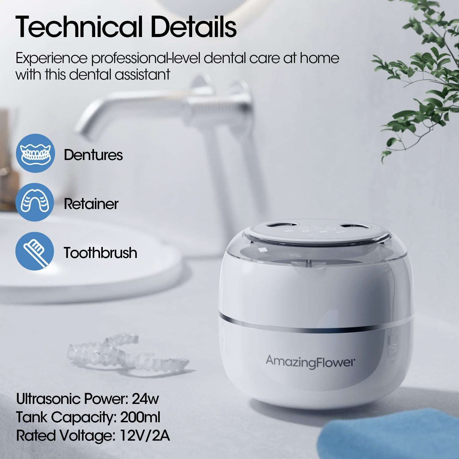 Limpiador Ultrasónico de Retenedores Amazing Flower 200ml