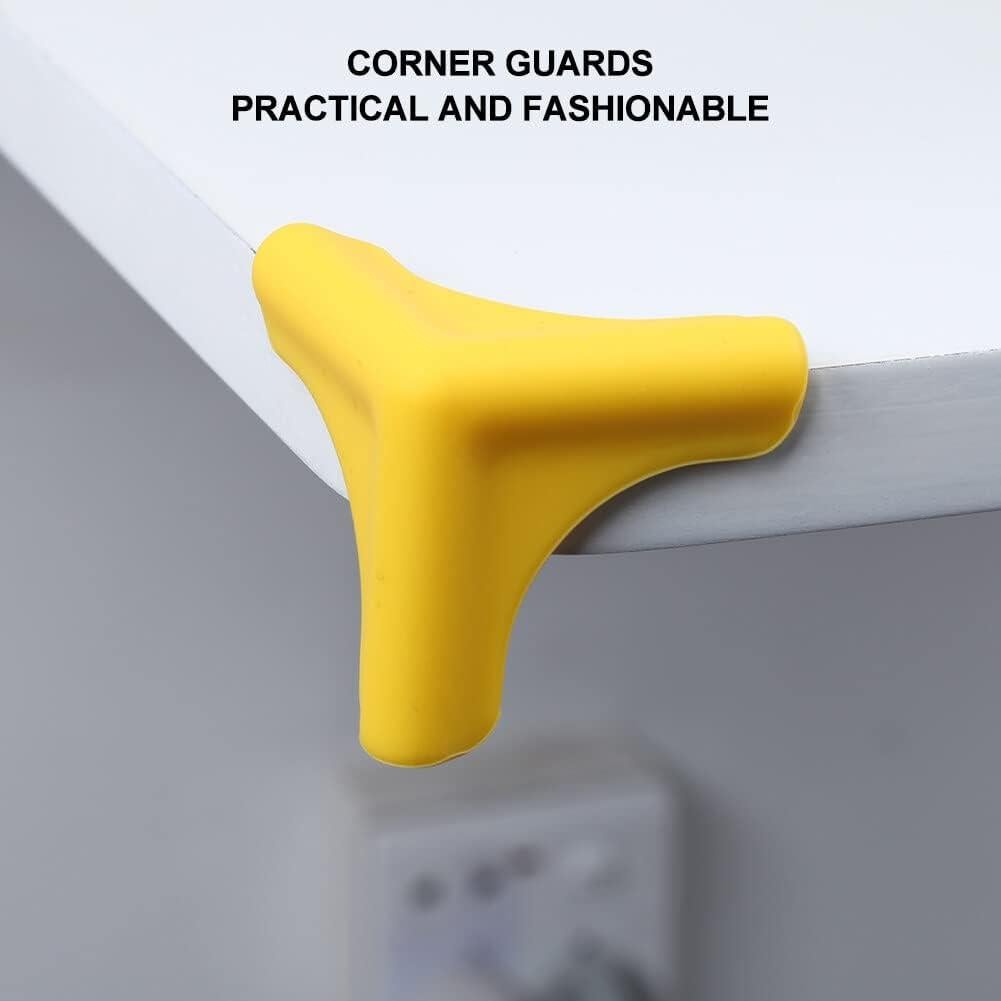 4 Protectores de Esquinas de Silicona Zjyufy para Muebles Negros