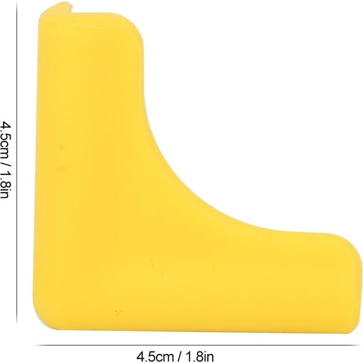 4 Protectores de Esquinas de Silicona Zjyufy para Muebles Negros