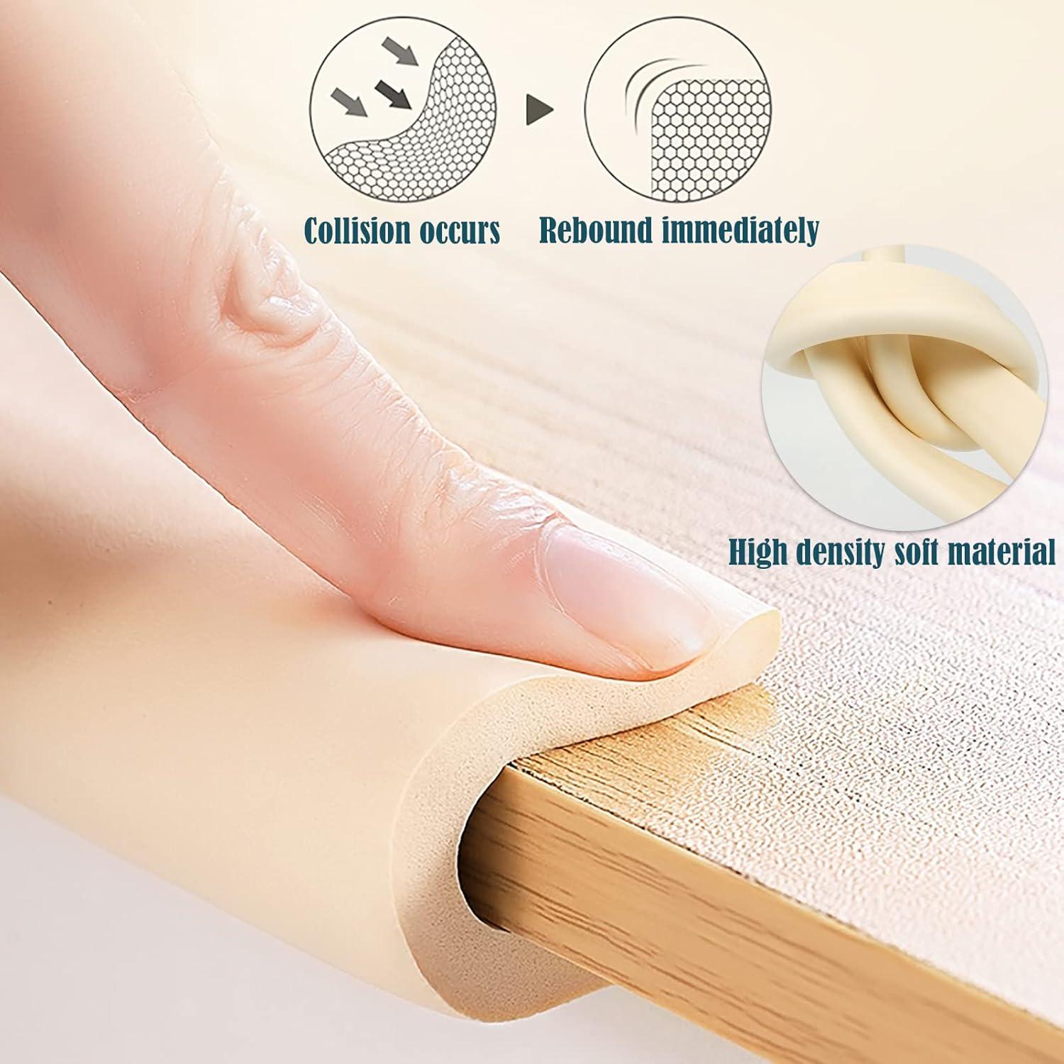 Protectores de Bordes para Bebés Fozobaiy 2.4m Espuma Beige