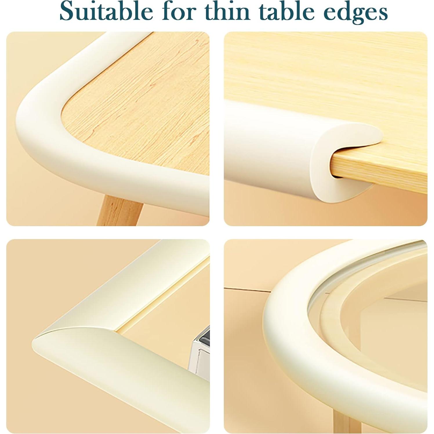 Protectores de Bordes para Bebés Fozobaiy 2.4m Espuma Beige