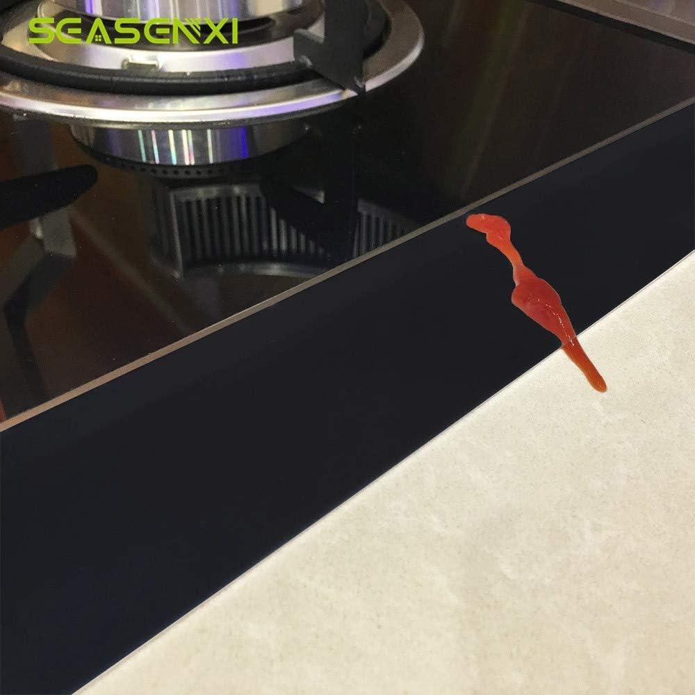 Cubierta de Espacio Cocina Silicona CozyKit 53.3cm Negro (2 Piezas)