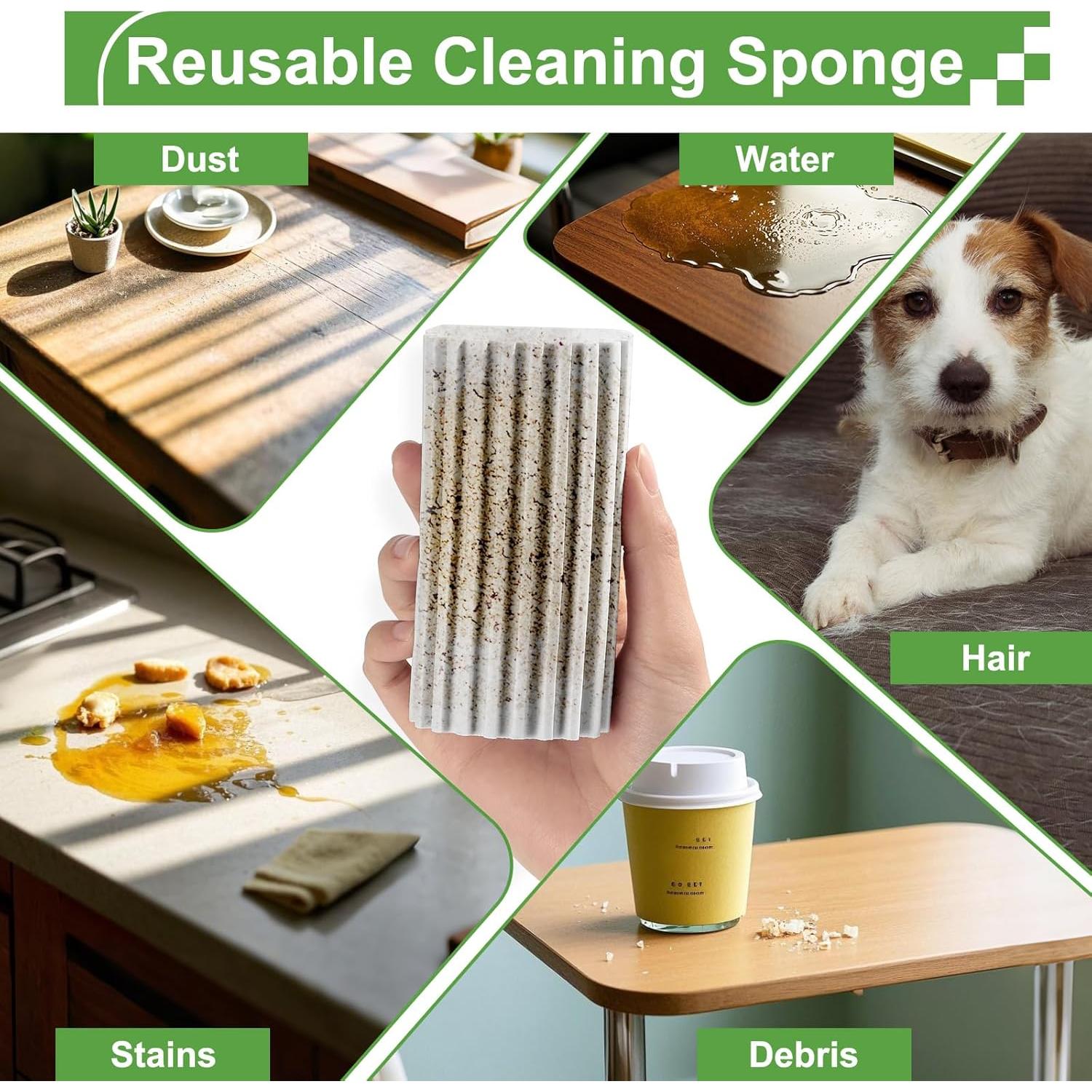 Esponja Duster Húmeda Jeymei 2 Piezas Gris Reutilizable