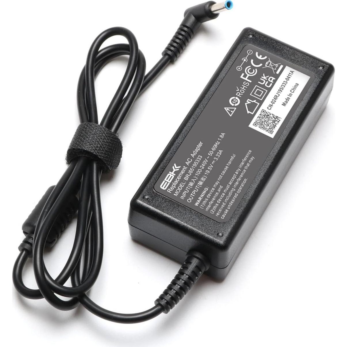 Cargador de Laptop 65W HP Pavilion x360 19.5V 3.33A