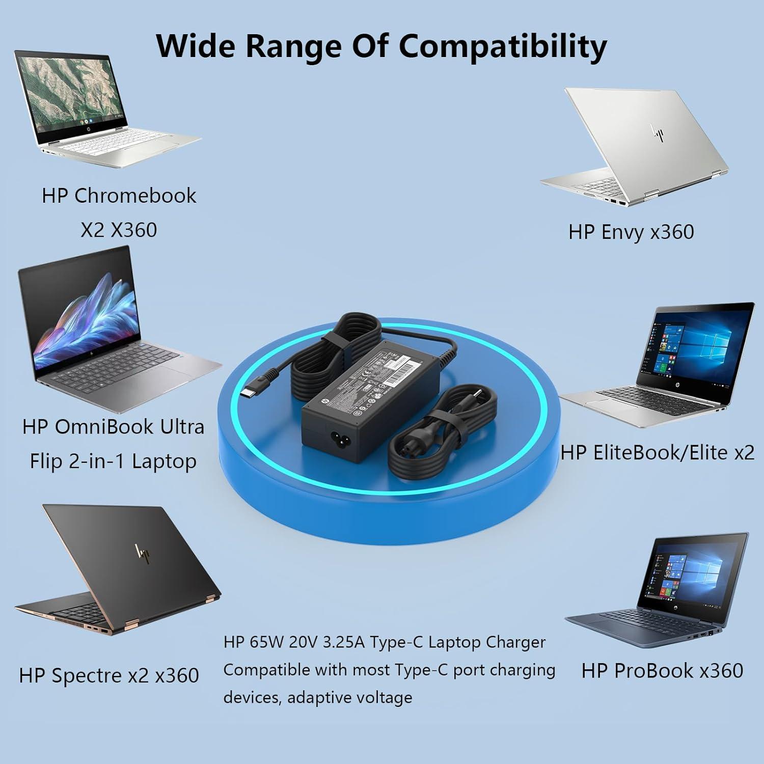 Cargador USB C 65W Aimusen para HP ProBook y EliteBook