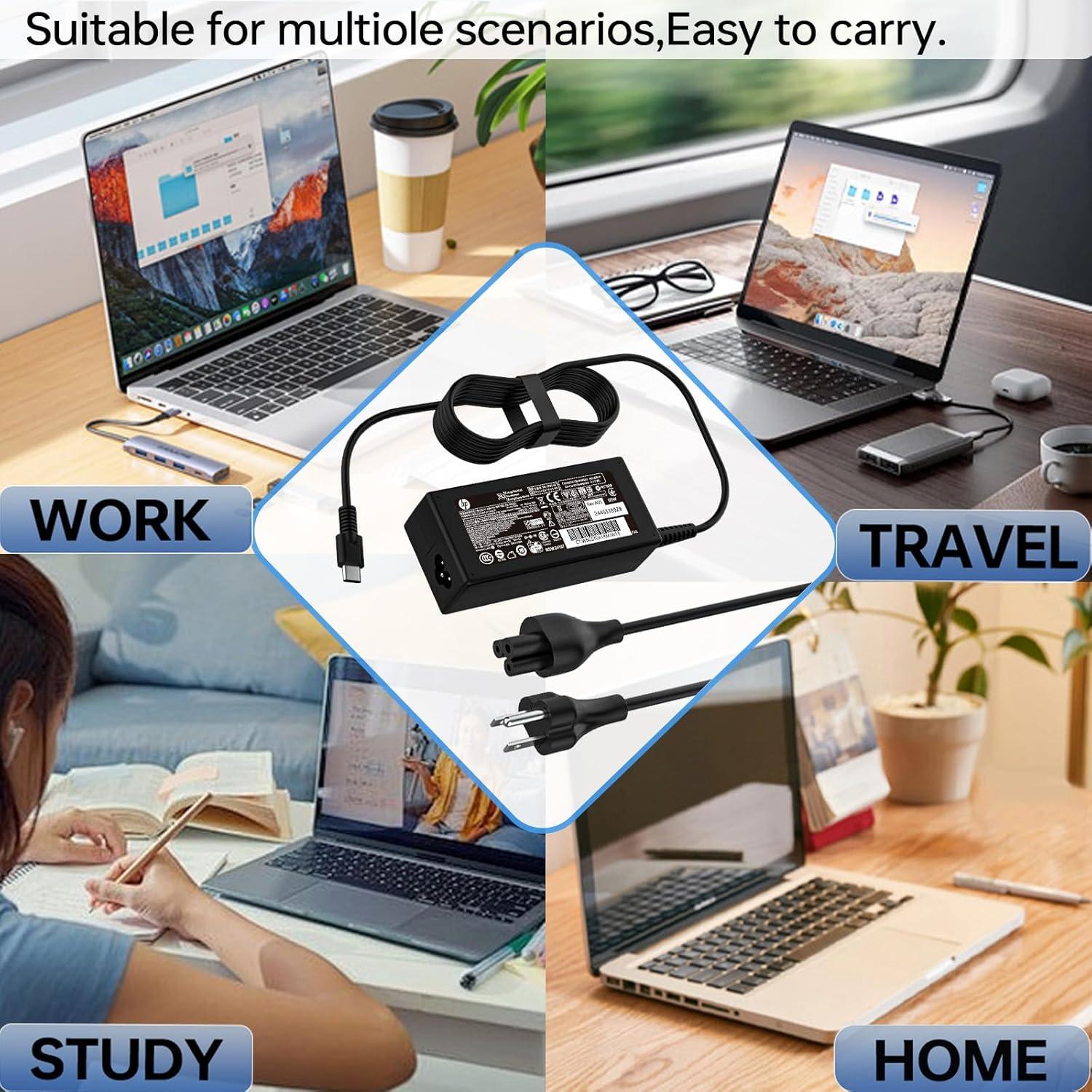 Cargador USB C 65W Aimusen para HP ProBook y EliteBook