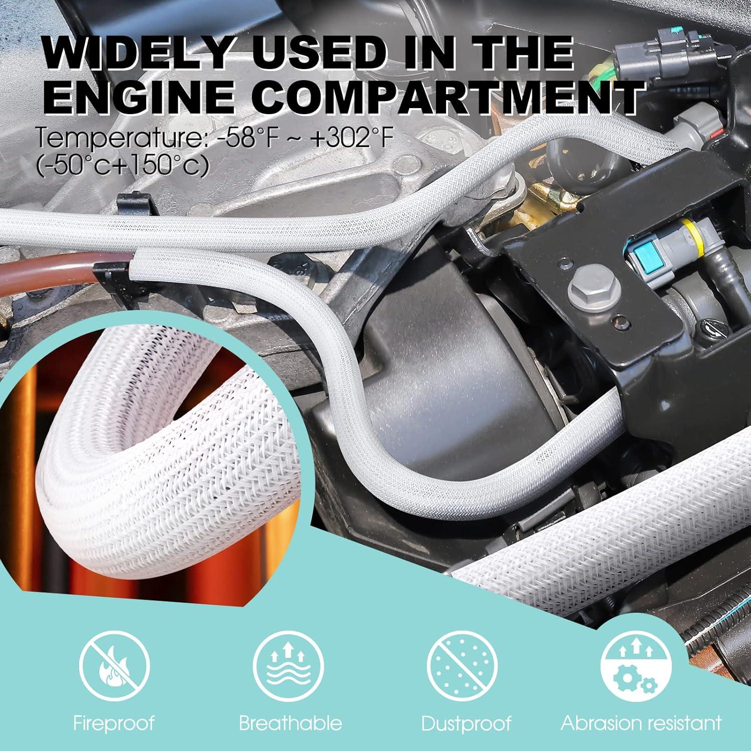 Cubierta de Cable AGPTEK 2x152,4cm Blanca Organizador