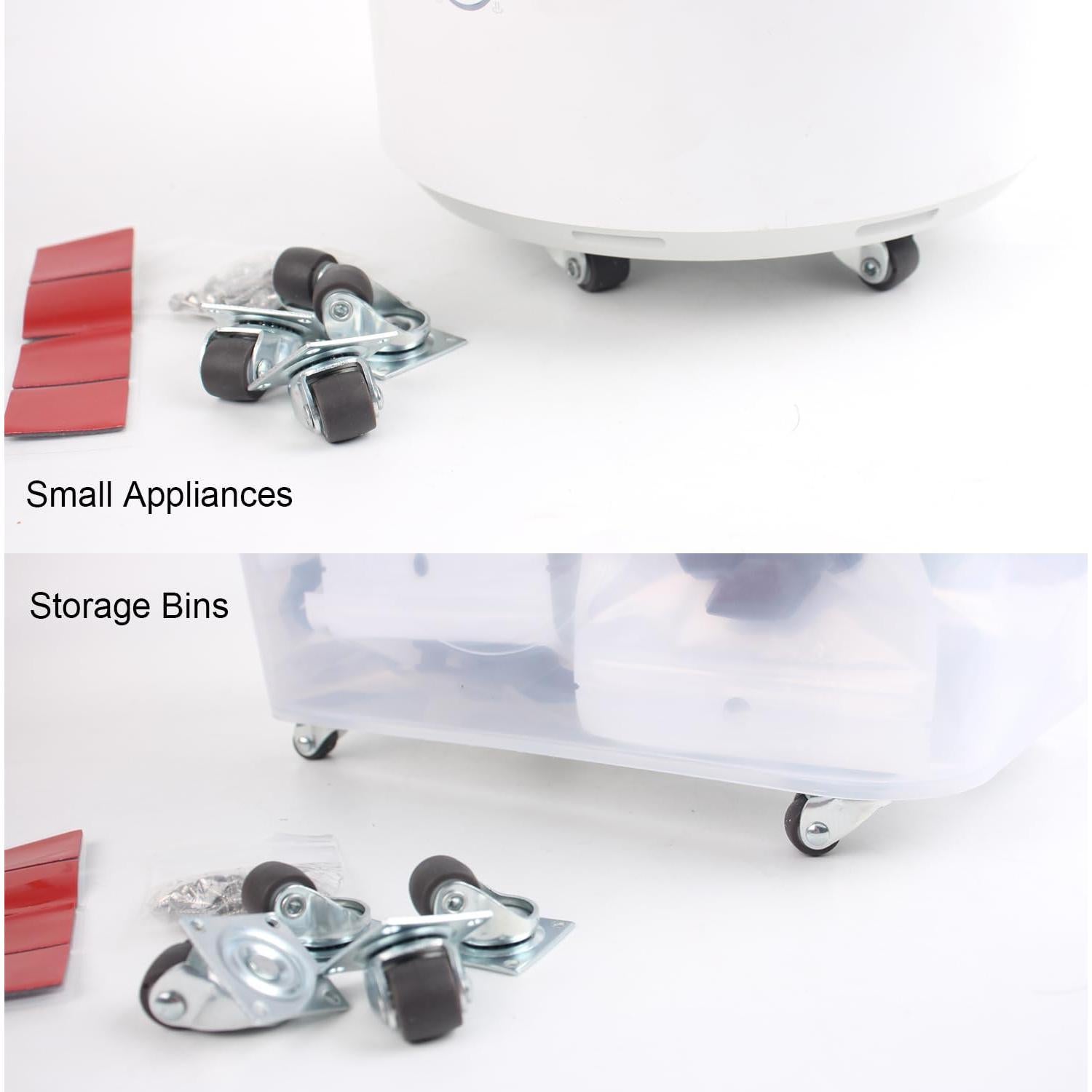 Mini Ruedas Giratorias Autoadhesivas WANLIAN 13mm 8 Piezas