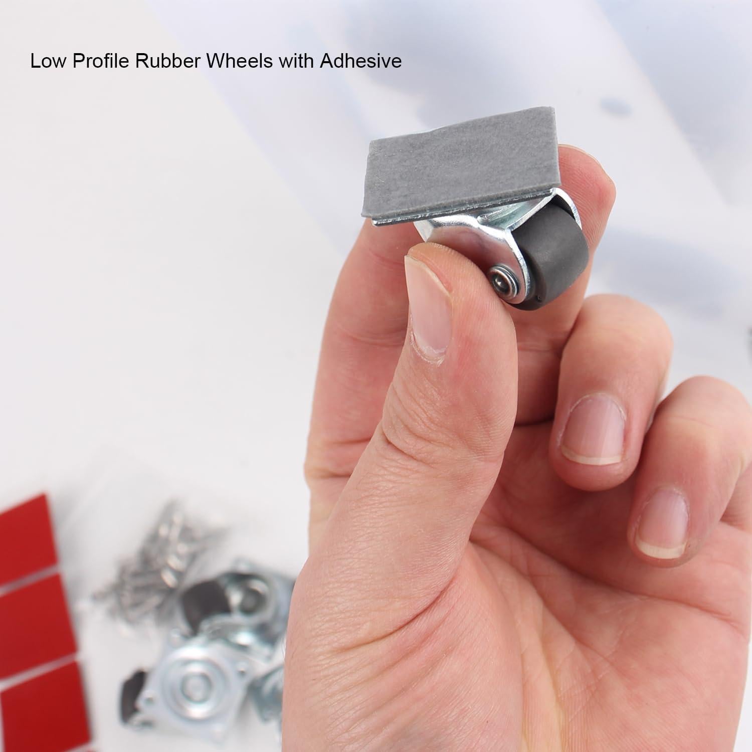 Mini Ruedas Giratorias Autoadhesivas WANLIAN 13mm 8 Piezas