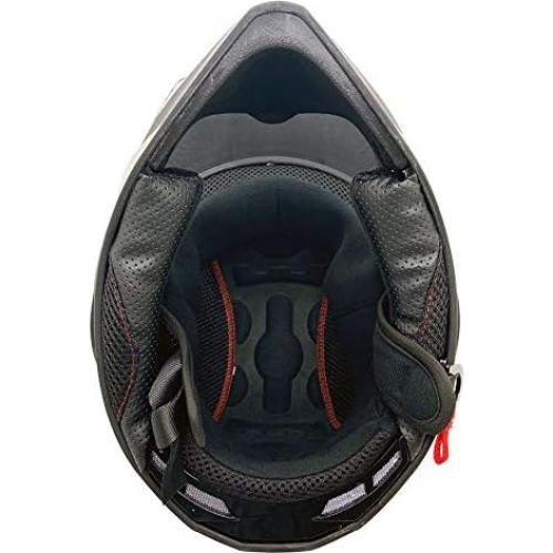 Casco MMG Tormenta Off Road Doble Deporte XL Negro Brillante