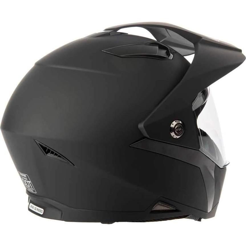 Casco Doble Deporte MMG Tormenta Grande Negro Mate