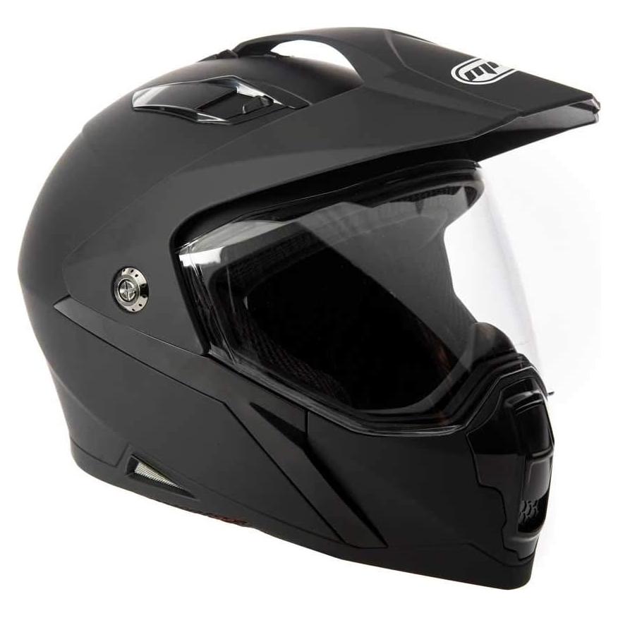 Casco MMG Tormenta Dual Sport Motocicleta Mediano Negro
