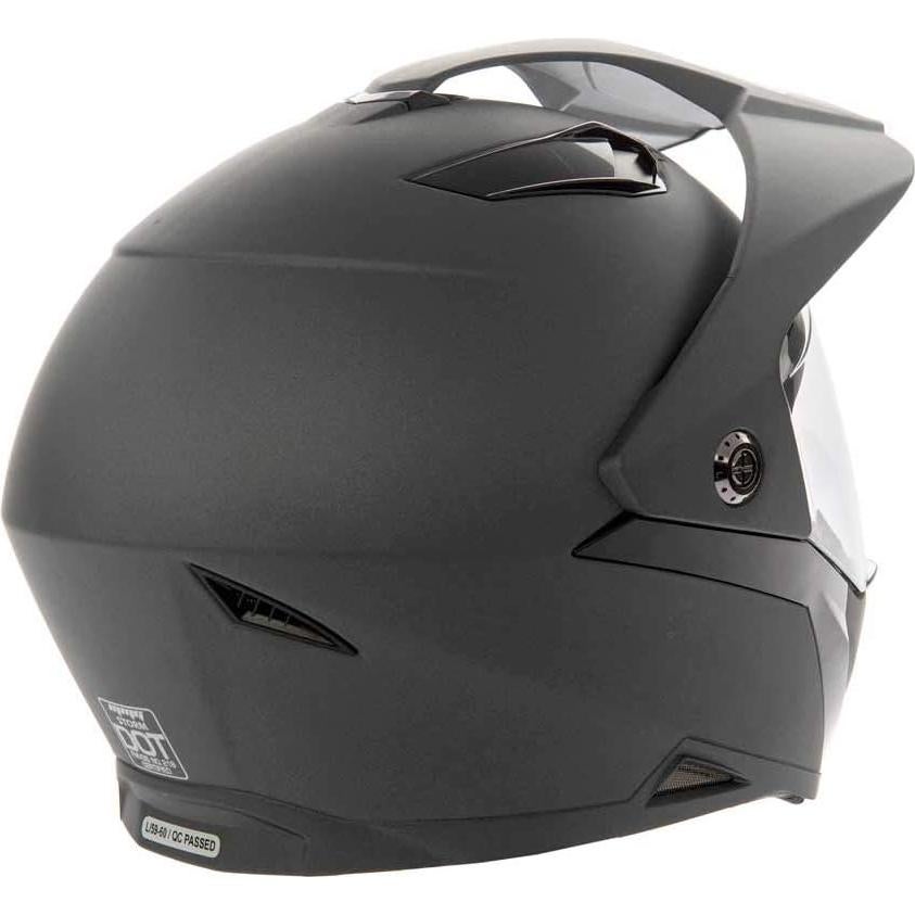 Casco MMG STORM Dual Sport Motocicleta Mediano Gris Mate