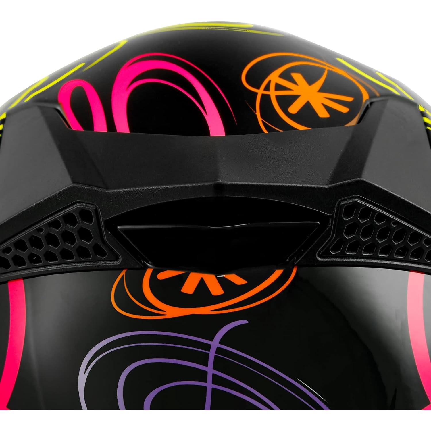 Casco Integral SLMOTO Juvenil Graffiti ATV Motocicleta