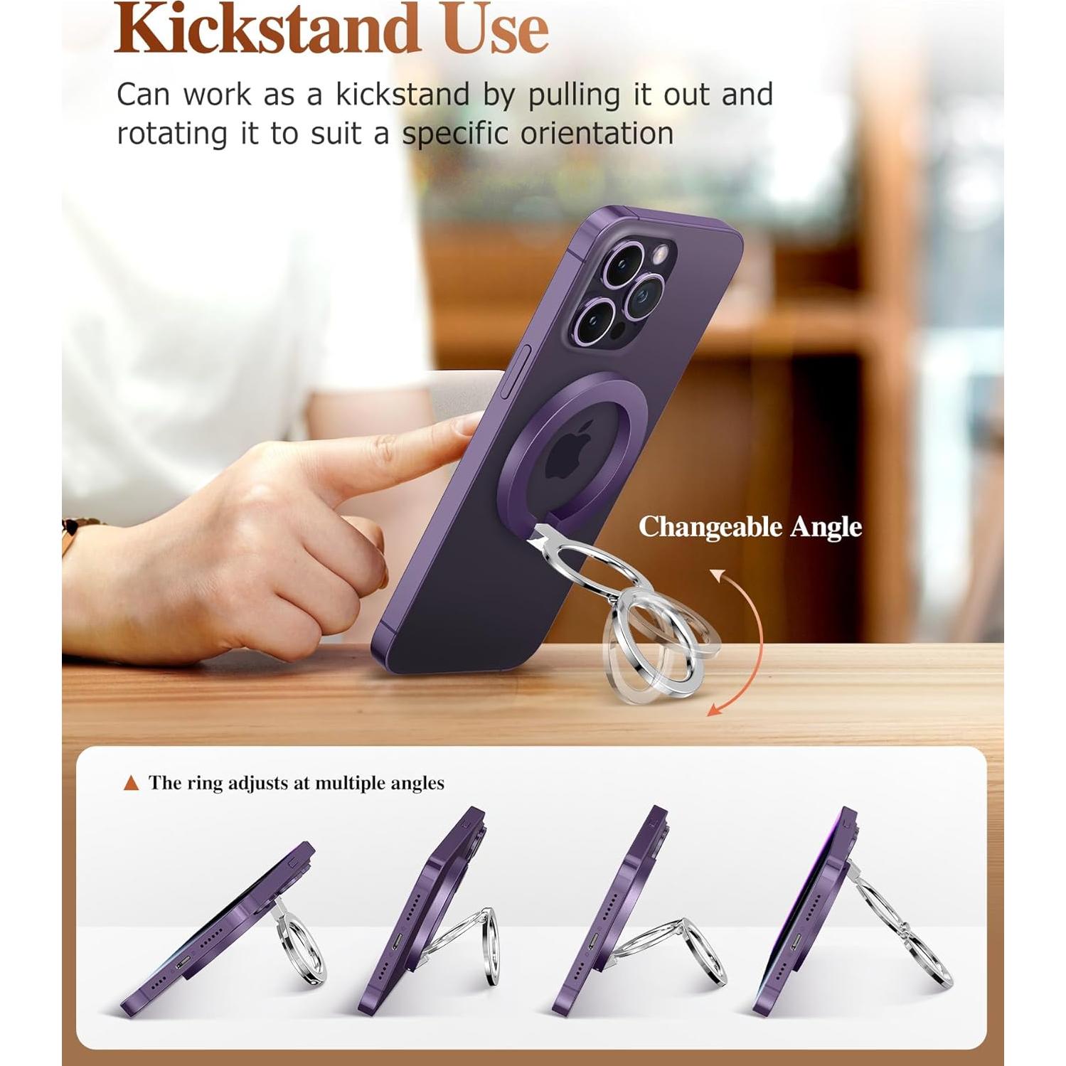 Soporte Magnético GVIEWIN para iPhone 16/15/14/13/12 Púrpura