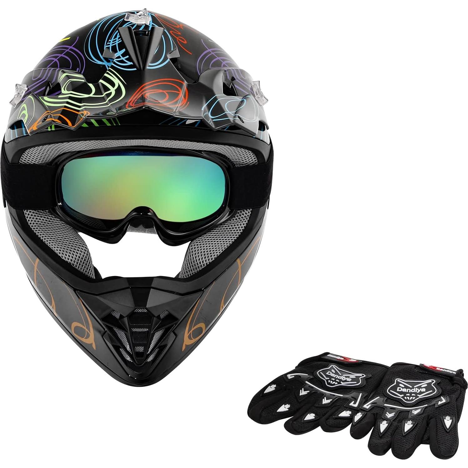 Casco SLMOTO Juvenil X-Large Graffiti para Motocicleta