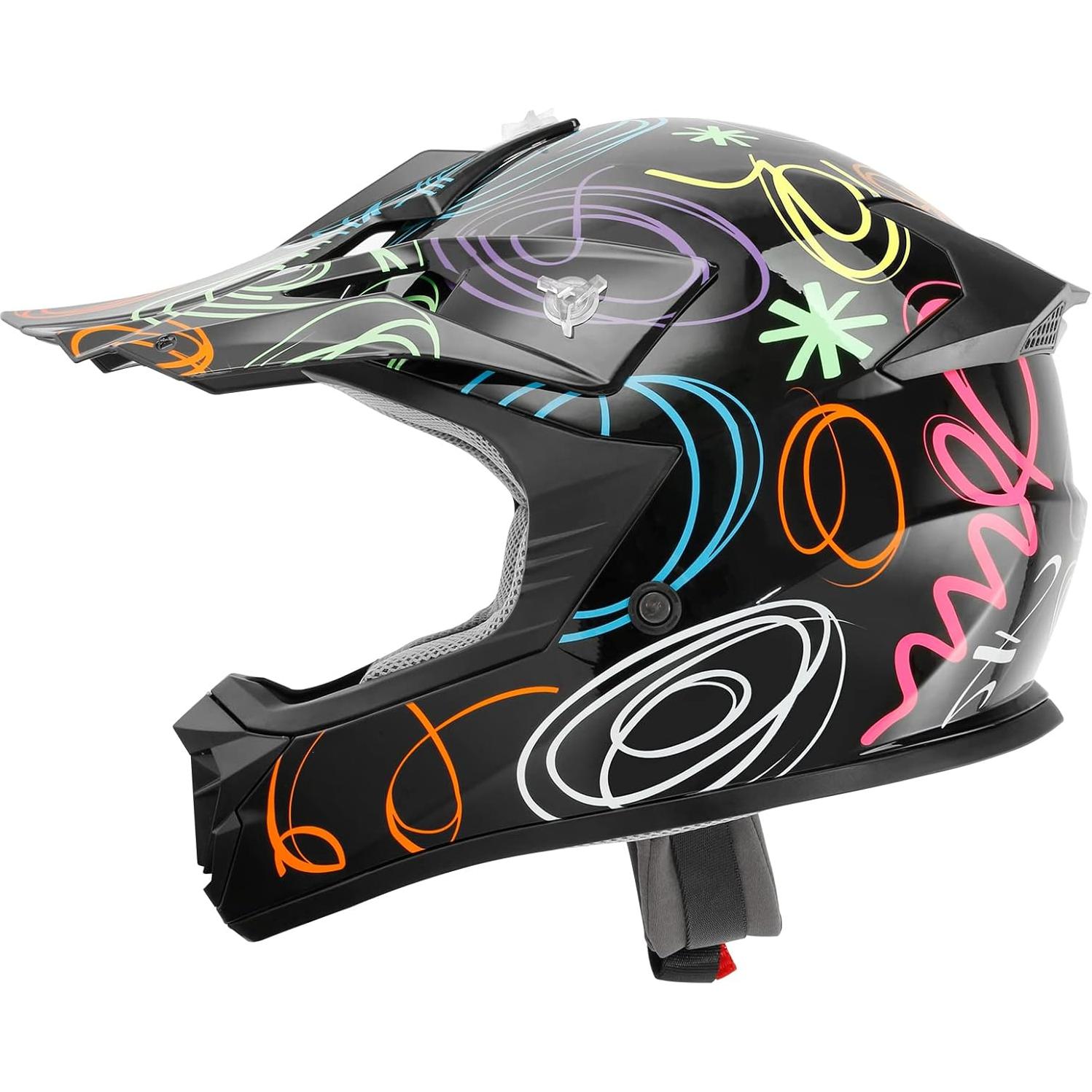 Casco SLMOTO Juvenil X-Large Graffiti para Motocicleta
