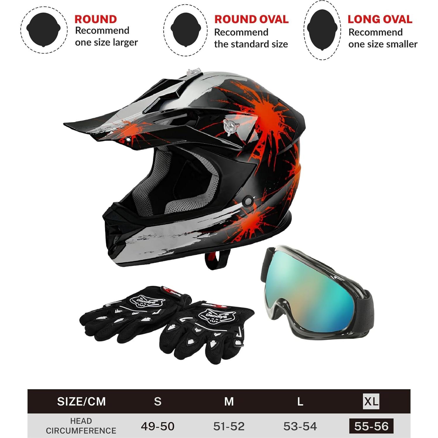 Casco SLMOTO Juvenil X-Large Rojo Fuegos Artificiales