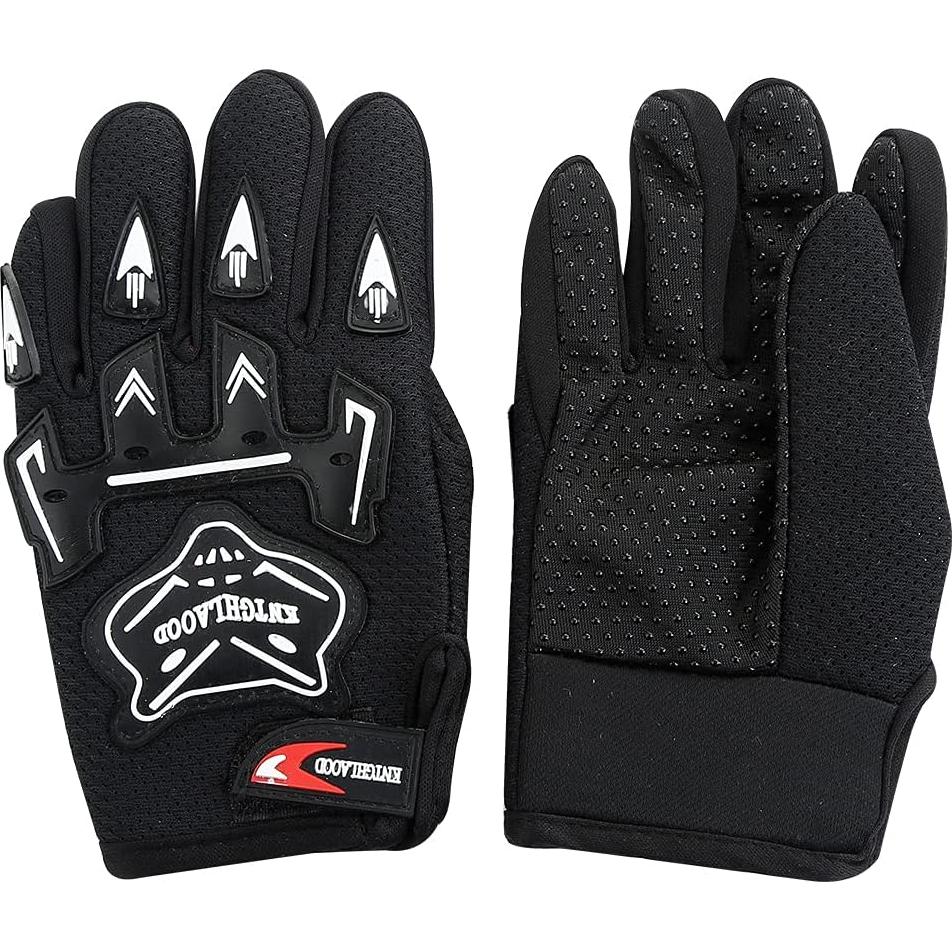 SLMOTO Casco Motocross Juvenil Grande Calavera Negra