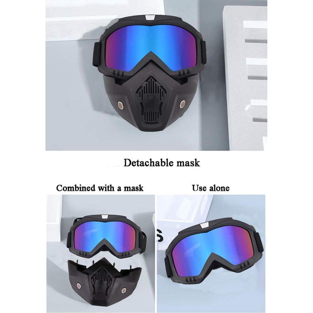 Casco 1Storm HKY602 Pequeño Cadena Calavera con Gafas