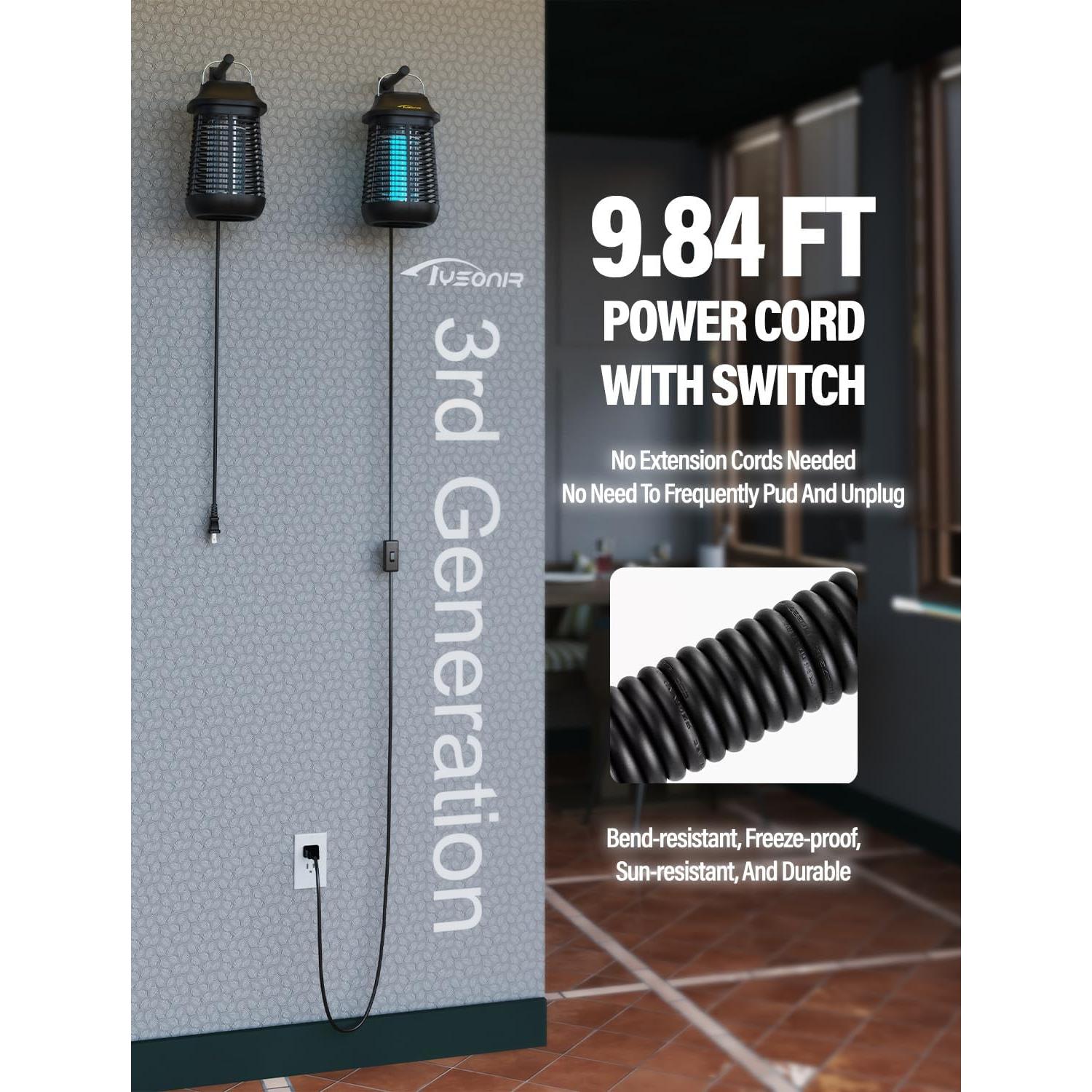 Zapper Eléctrico Tysonir NLZQ-1 para Mosquitos y Moscas