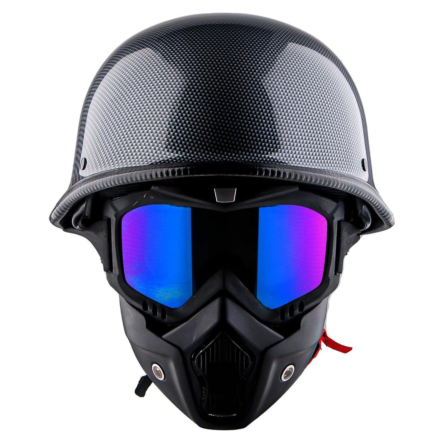 Casco 1Storm HKY602 Pequeño Cadena Calavera con Gafas