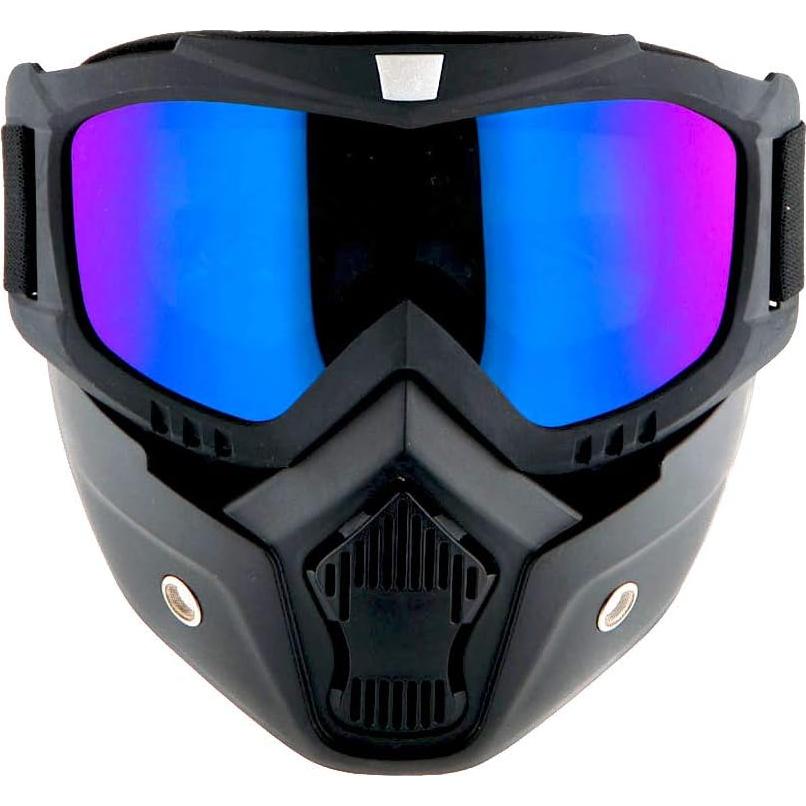 Casco 1Storm HKY602 Pequeño Cadena Calavera con Gafas