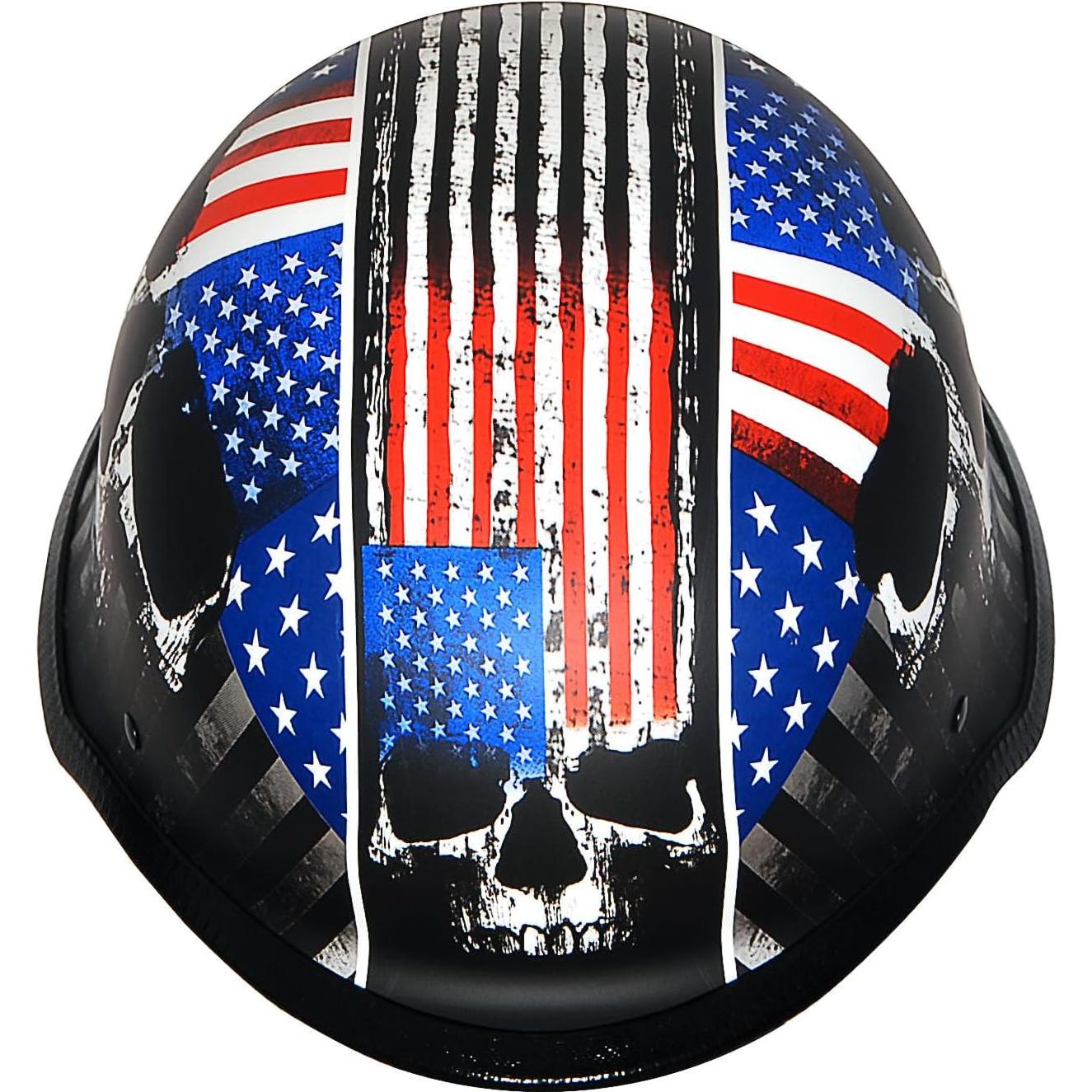 Casco 1Storm HKY602 Pequeño Cadena de Calavera con Gafas