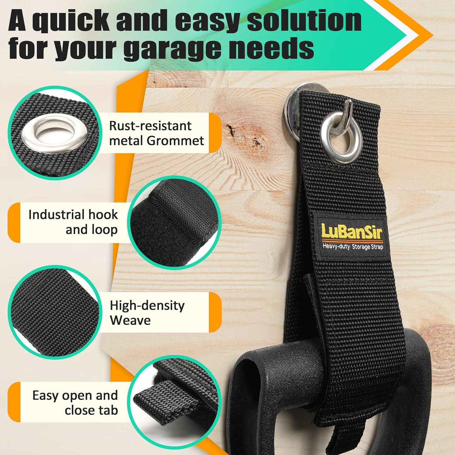 Organizador de Cables LuBanSir 9 Paquetes 33 cm Negro