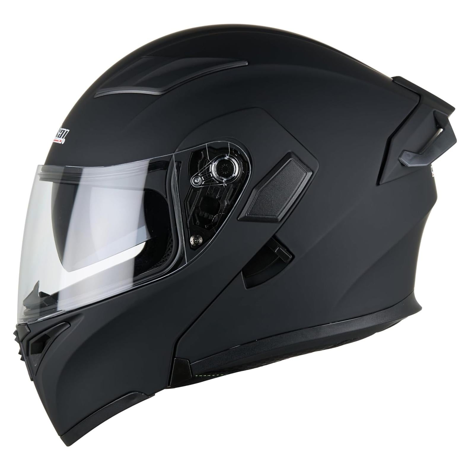 Casco de Moto Modular Oubaiya 991 Doble Visor XL Negro Mate