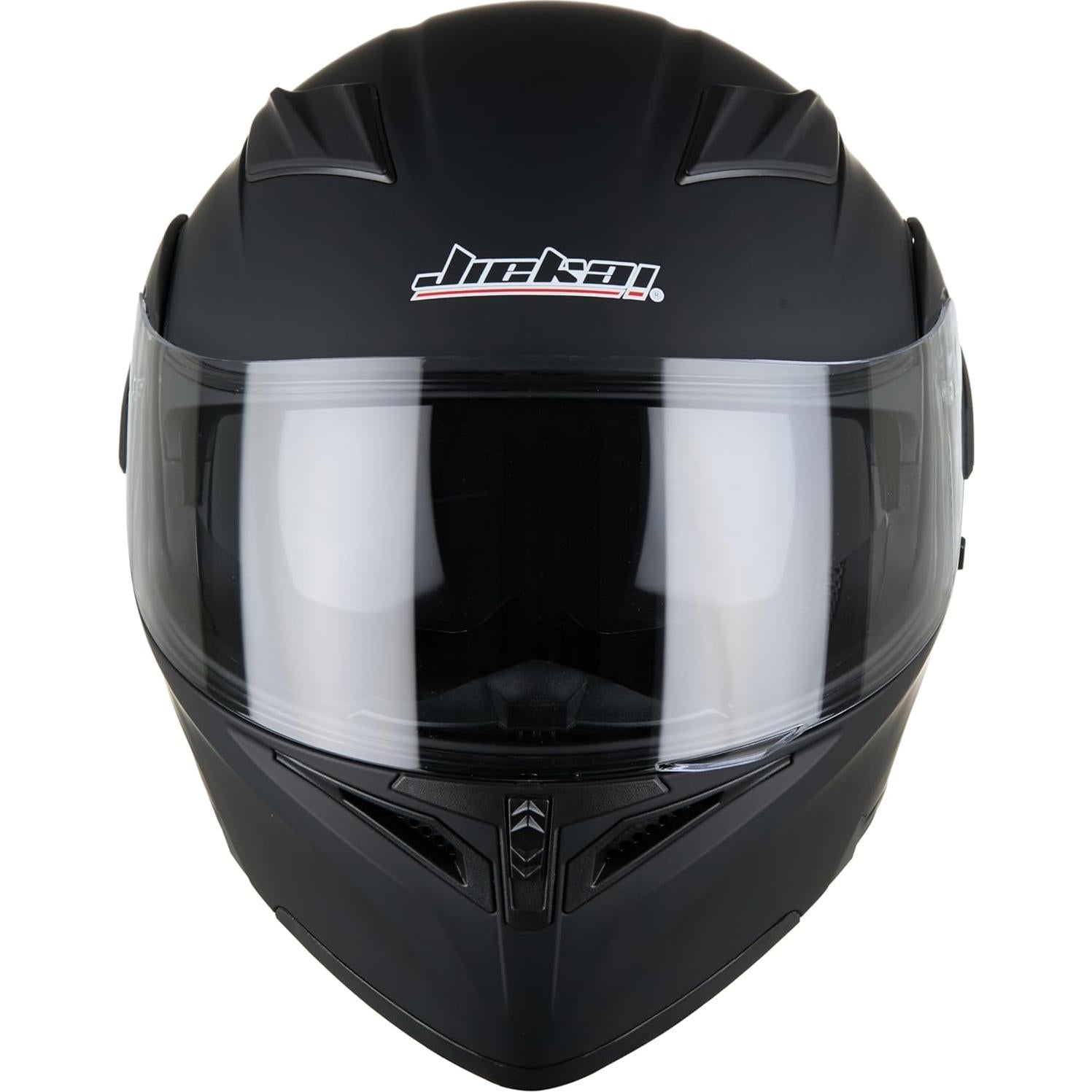 Casco de Moto Oubaiya 991 Doble Visor Negro Mate XXL