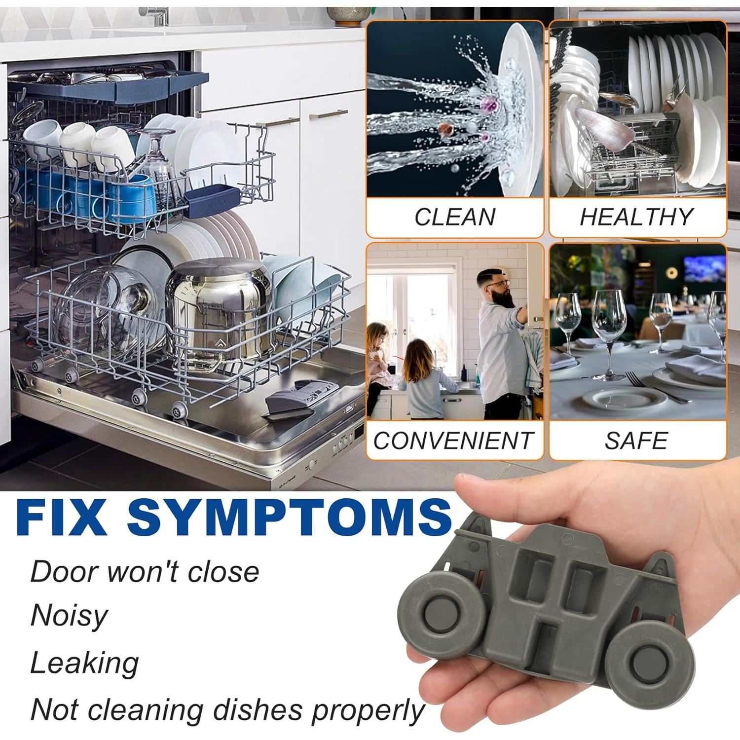 Ruedas de Lavavajillas W10195417 M Motico Paquete de 4