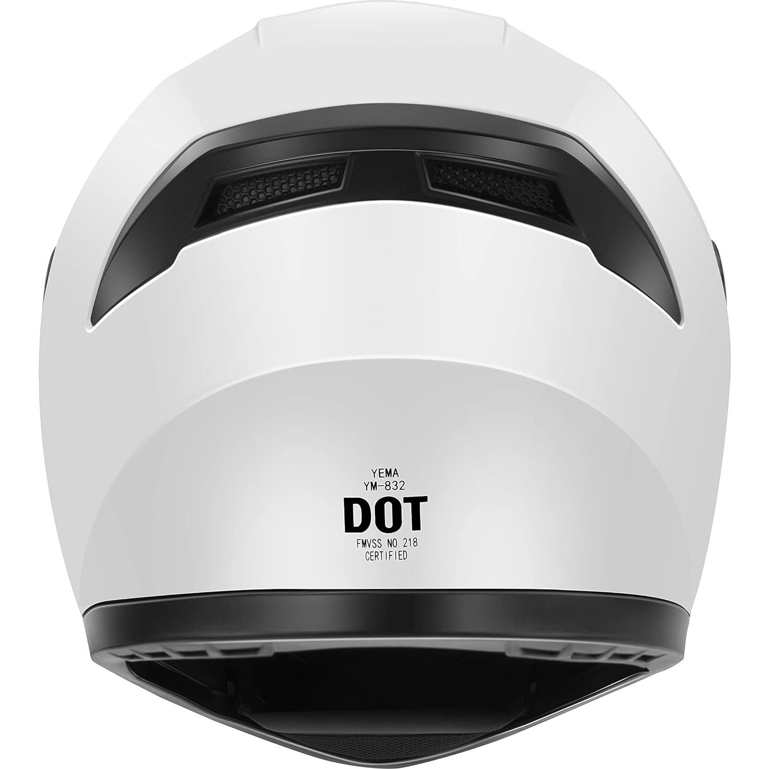 Casco de Moto YEMA Integral YM-832 Negro Mate Unisex