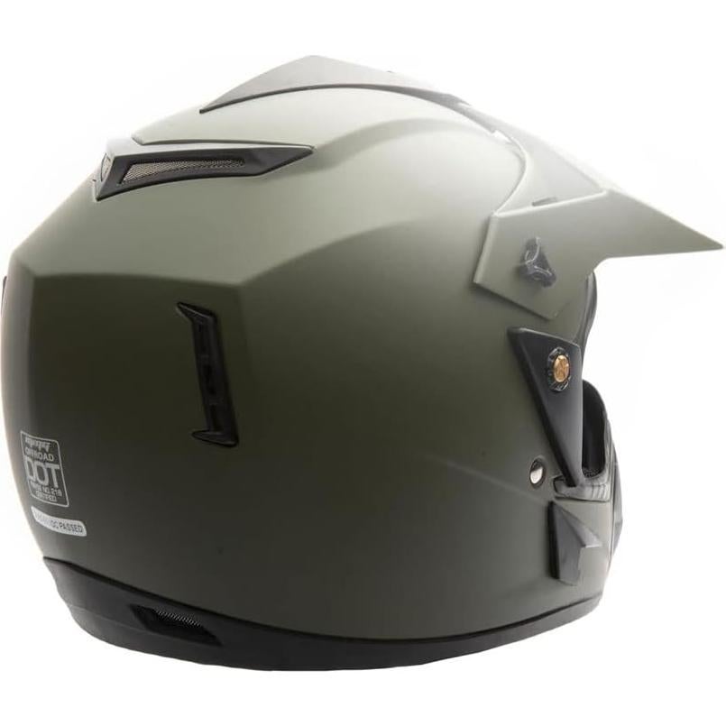 Casco MMG Off Road para Adultos Azul Brillante con Gafas